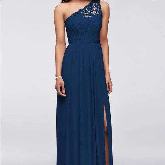 David's Bridal | Dresses | Davids Bridal Long One Shoulder Lace Bridesmaid Dress F763 | Poshmark David's Bridal | Dresses | Davids Bridal Long One Shoulder Lace Bridesmaid Dress F763 | Poshmark